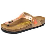 birkenstock gizeh sandals rose gold