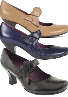 Philippa casual court shoes from Hush Puppies Leather uppers with