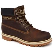 caterpillar chocolate brown leather colorado boots