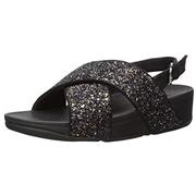 FitFlop Lulu Back Strap Glitter - Black Mix