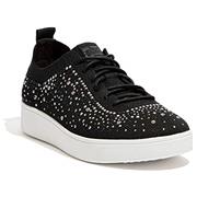 FitFlop Rally Ombre Crystal Knit - Black