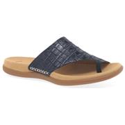 gabor lanzarote ladies leather toe post sandals