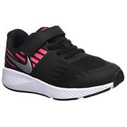 Kids Nike Star Runner Black/Metallic Silver/Racer Pink/Volt 