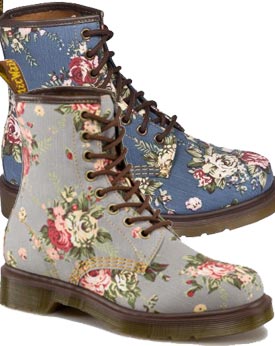 dr martens castel floral boots