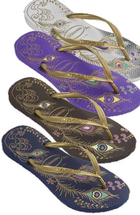 havaianas slim peacock