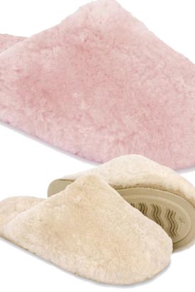 just sheepskin wooly slippers